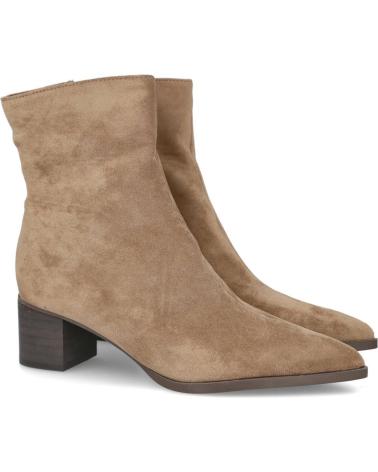 BUBBLE BOBBLE M2619 BOTINES DE ANTELINA CON TACON MEDIO MUJER TAUPE