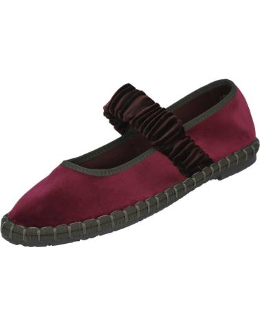 BUBBLE BOBBLE CD-51 MERCEDITAS DE TERCIOPELO MUJER BURDEOS-GRIS