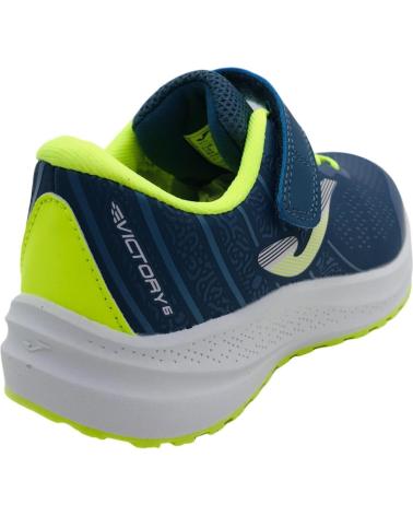 JOMA VICTORY JR 2533 - SNEAKERS CASUAL BAMBINO BLU MARINO / GIALLO FLUO AZUL