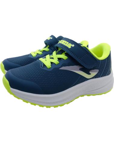 JOMA VICTORY JR 2533 - SNEAKERS CASUAL BAMBINO BLU MARINO / GIALLO FLUO AZUL
