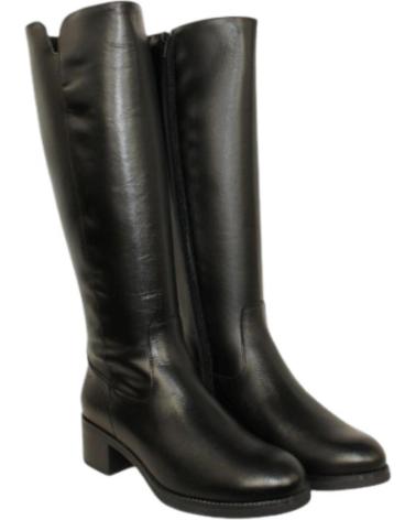 DESIREÉ BOTA ALTA PIEL MUJER DESIREE KRIM2 NEGRO