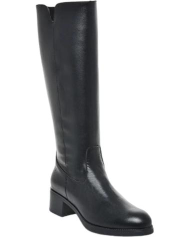 DESIREÉ BOTA ALTA PIEL MUJER DESIREE KRIM2 NEGRO