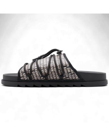 GIANNI KAVANAGH CHANCLAS SCROLL CORDON NEGRO Y BLANCO