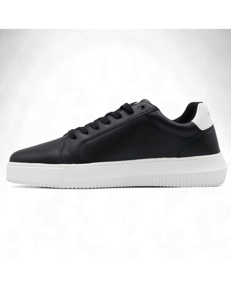 CALVIN KLEIN ZAPATILLAS JEANS DE PIEL NEGRO