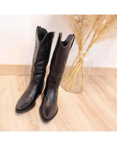 BUBBLE BOBBLE DH2265 BLACK COWBOY BOOTS NEGRO