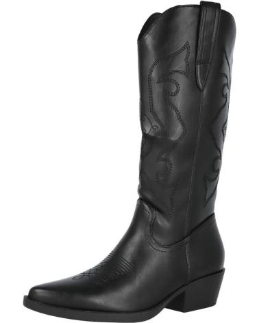 BUBBLE BOBBLE DH2265 BLACK COWBOY BOOTS NEGRO