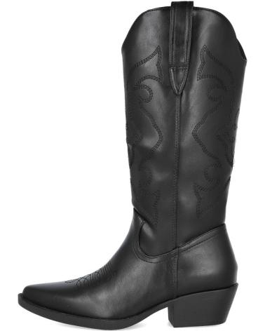 BUBBLE BOBBLE DH2265 BLACK COWBOY BOOTS NEGRO