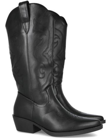 BUBBLE BOBBLE DH2265 BLACK COWBOY BOOTS NEGRO