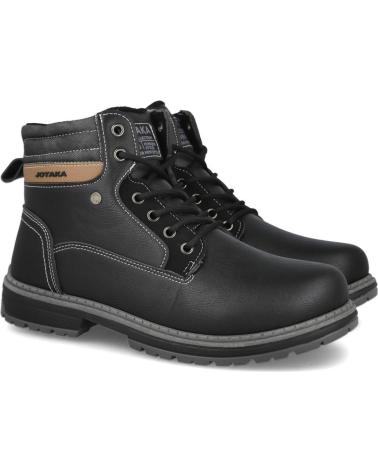 BOTTINES BUBBLE BOBBLE NU10524 NOIRES À LACETS ET FERMETURE ÉCLAIR NEGRO