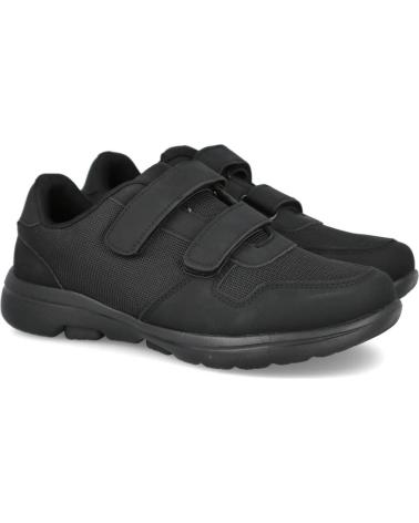 ZAPATILLAS DEPORTIVAS BUBBLE BOBBLE SU9501-1 NEGRAS CON CIERRE DE VELCRO NEGRO