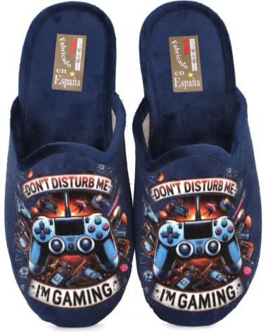 BUBBLE BOBBLE 60-42 HAUSSCHUHE MARINEBLAU 'I'M GAMING' MARINO