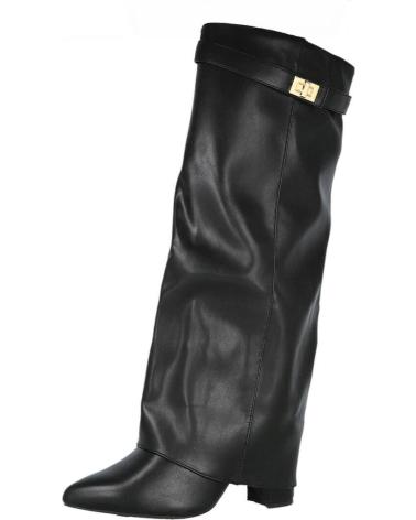 BUBBLE BOBBLE BM177 BOTAS ALTAS DE TACON PARA MUJER DE MODA NEGRO