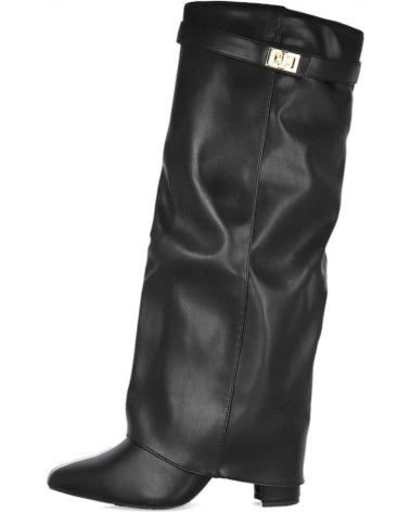 BUBBLE BOBBLE BM177 BOTAS ALTAS DE TACON PARA MUJER DE MODA NEGRO