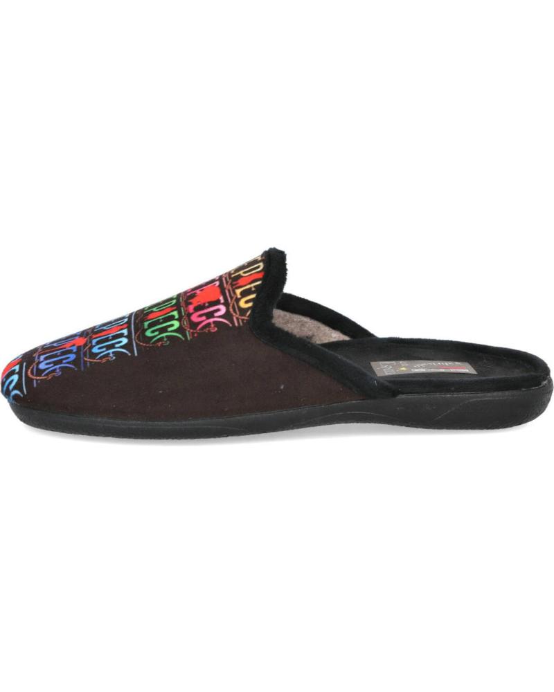 BUBBLE BOBBLE ANDREA RUIZ HOUSE SLIPPERS 60-39 BLACK NEGRO
