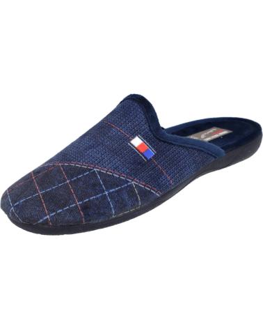 BUBBLE BOBBLE 60-C50 MEN'S HOUSE SLIPPERS NAVY MARINO