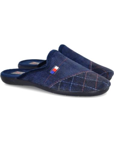 BUBBLE BOBBLE 60-C50 MEN'S HOUSE SLIPPERS NAVY MARINO