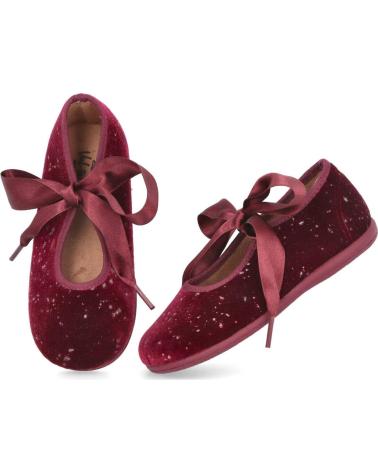 BUBBLE BOBBLE VUL -PEQUES 254-TG ZAPATILLA ANGELITO DE TERCIOPELO VINO VINO