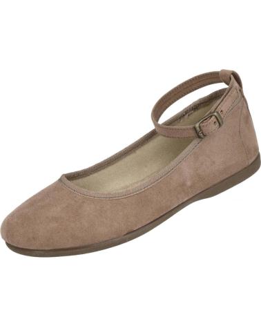 BUBBLE BOBBLE 812-ULTRA BALLERINES AVEC BRACELET COULEUR TABAC TABACO