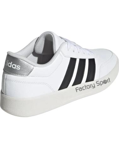 ADIDAS BREAKNET 3.0 JR3559 SNEAKER WEISS SCHWARZE STREIFEN SILBERNE DETAILS NAN