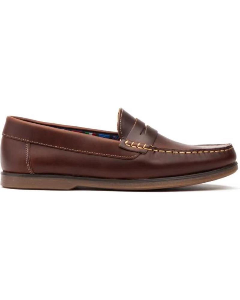 IBERICO SHOES MOCASINES CASTELLANOS DE PIEL PARA HOMBRE TALLAS 40 A 45 MOD MARRóN