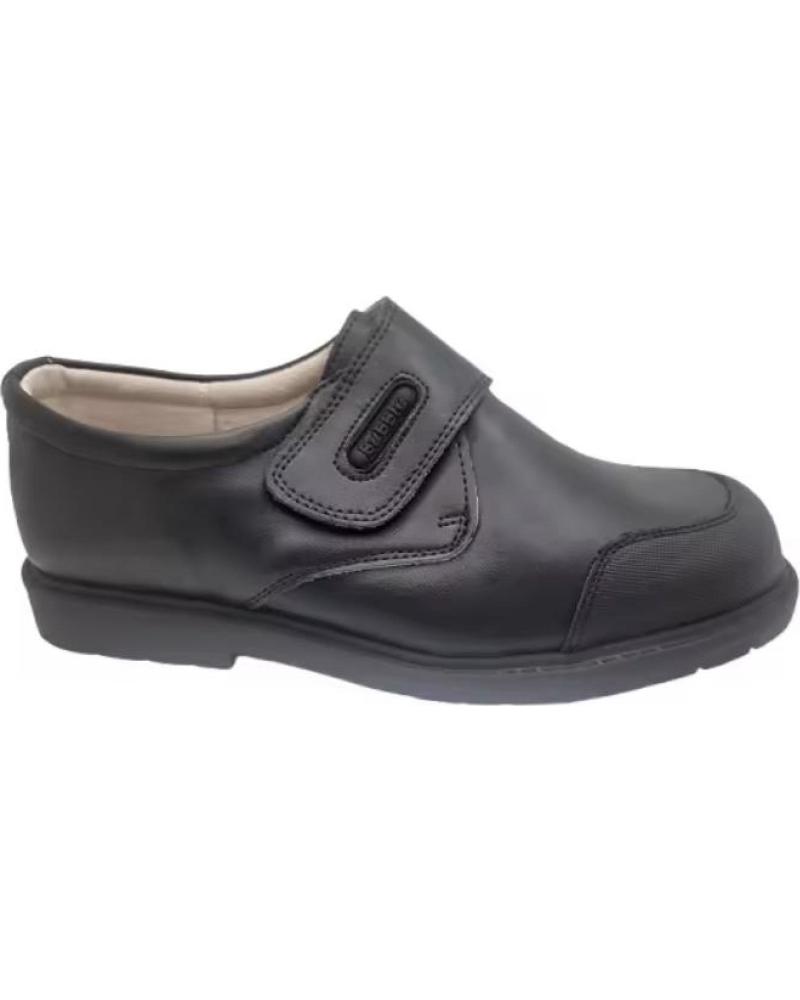 BUBBLE BOBBLE ZAPATO COLEGIAL CON VELCRO PARA NINO CON PUNTERA REFORZADA T NEGRO