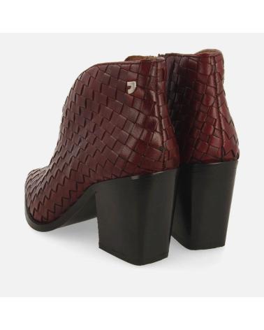 GIOSEPPO BOTINES TRENZADO TACON PIEL TAMASI 73572 GRANATE