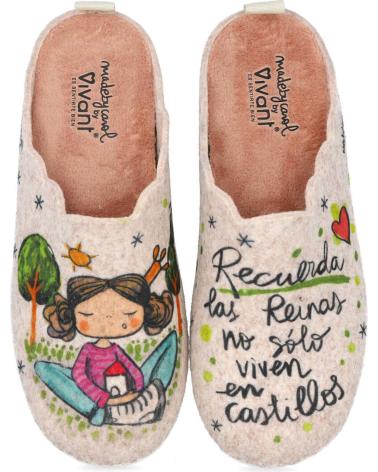 ZAPATILLAS DE CASA VIVANT V-IL-C252014FIBG BEIGE BEIGE