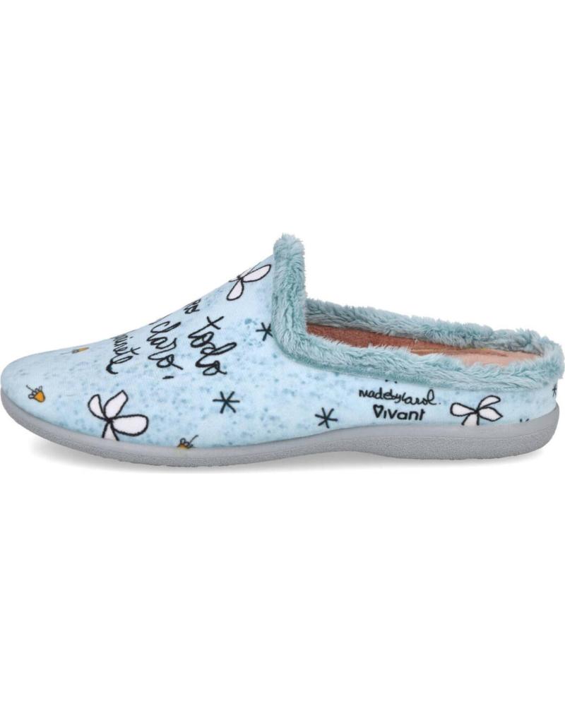 VIVANT V-OH-C252010NCL ZAPATILLAS DE CASA MUJER CELESTE