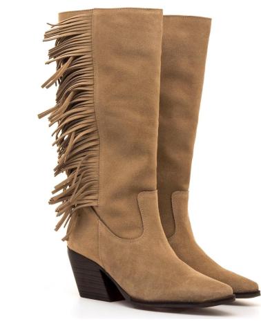 BOTTE MTNG 55918 BEIGE À FRANGES BEIGE