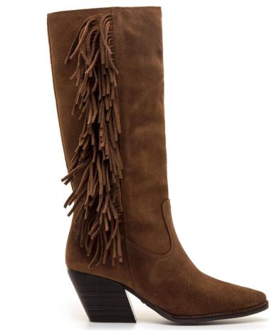 MTNG 55918 MARRON - DESIGN DAIM À FRANGES STYLE WESTERN MARRóN