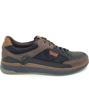 FLUCHOS JEFF F2279 BROWN BLACK SNEAKERS NEGRO