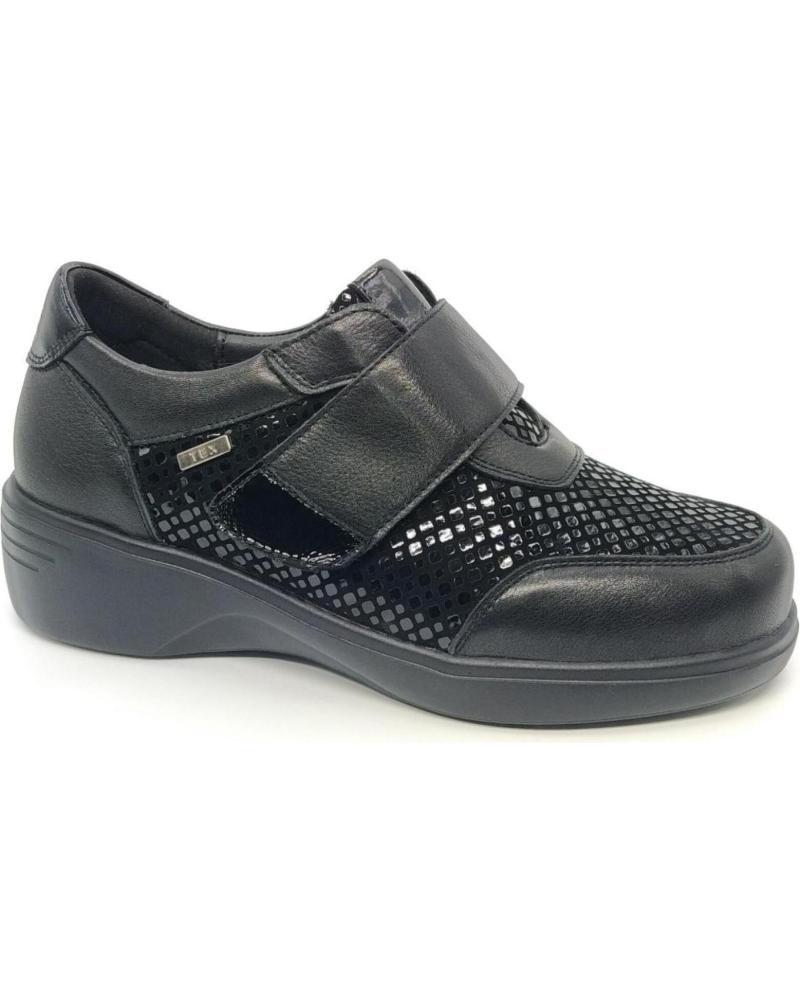 SCARPA CASUAL G COMFORT CON VELCRO 5254-S NERA NEGRO