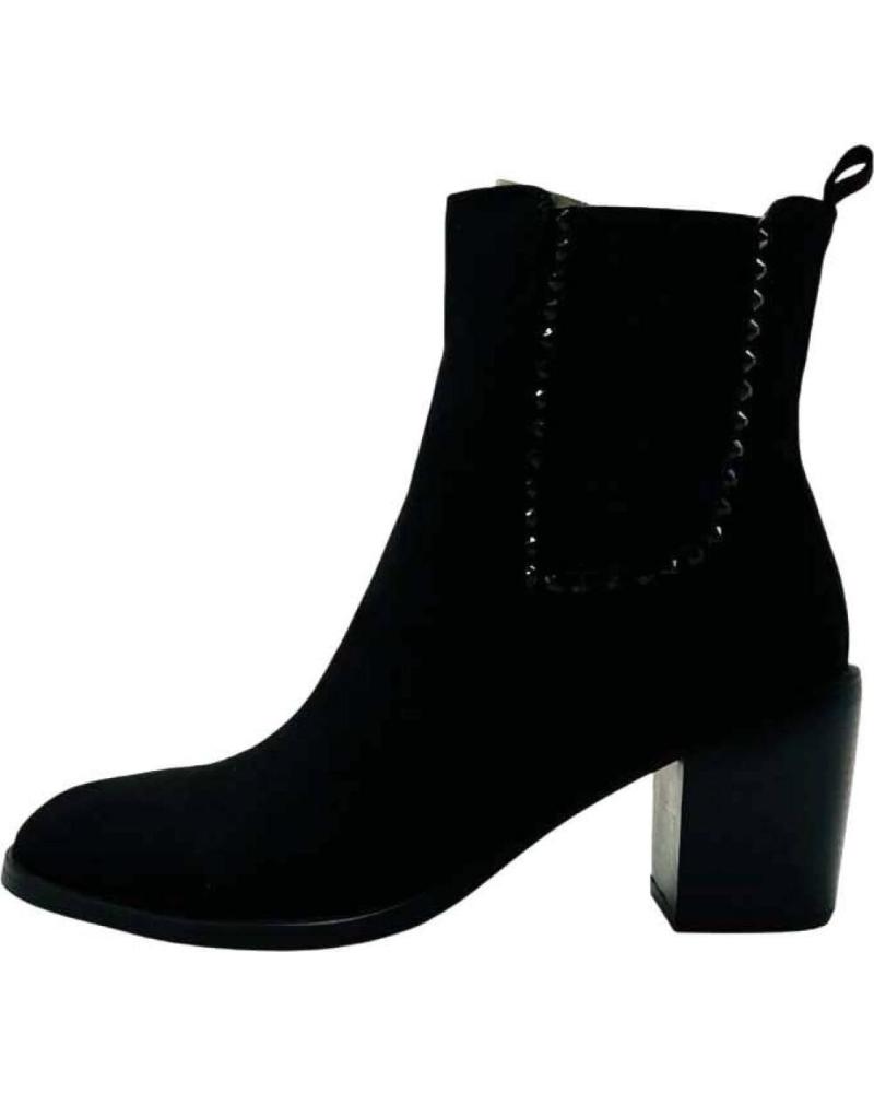 AZAREY BOTINES CON ELÁSTICOS Y PEDRERÍA MODELO 40462K067 NEGRO