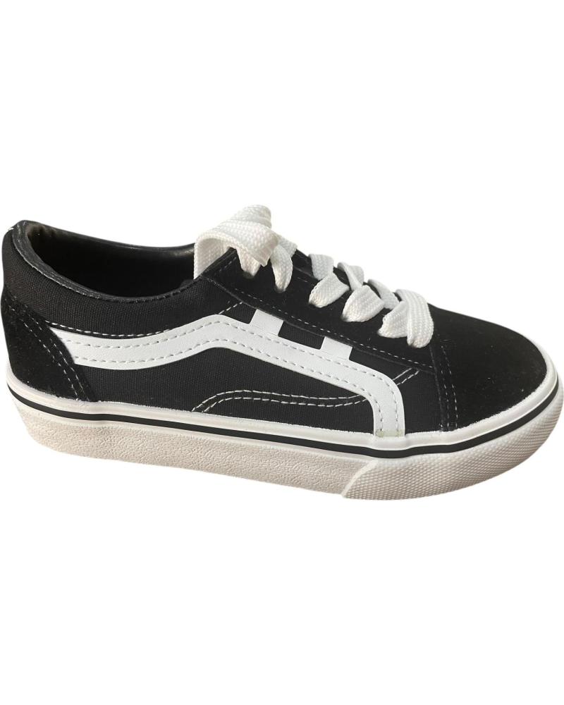 BUBBLE BOBBLE LACE-UP BLACK SNEAKERS MODEL B386 NEGRO