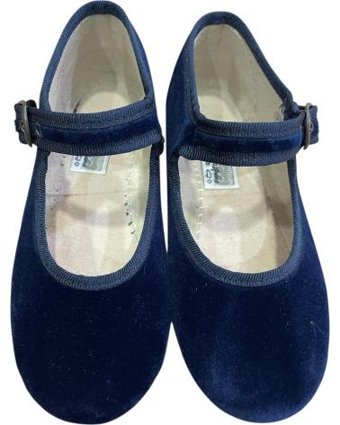 SCARPA MARY JANE ANDREA RUIZ VELLUTO BLU MARINO MODELLO 800 AZUL