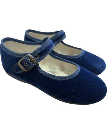 SCARPA MARY JANE ANDREA RUIZ VELLUTO BLU MARINO MODELLO 800 AZUL