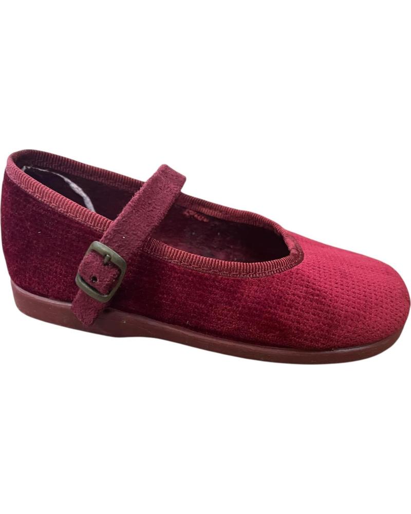 SCARPETTE MARY JANE ANDREA RUIZ 177 IN VELLUTO BORDEAUX AZUL