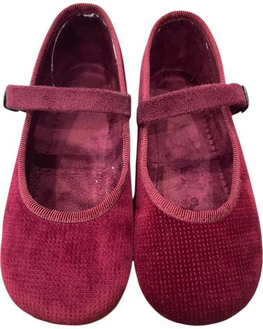 SCARPETTE MARY JANE ANDREA RUIZ 177 IN VELLUTO BORDEAUX AZUL