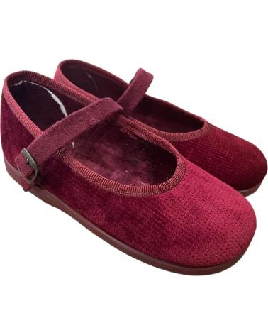 SCARPETTE MARY JANE ANDREA RUIZ 177 IN VELLUTO BORDEAUX AZUL