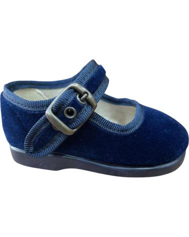 ANDREA RUIZ 151 VELVET MARY JANES NAVY BLUE AZUL