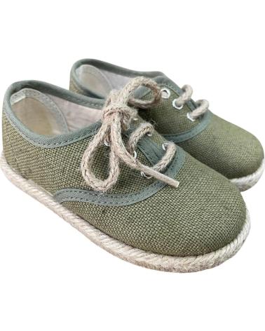 ANDREA RUIZ BLUCHER LIN ESPADRILLE 260--L VERT CHASSE VERDE