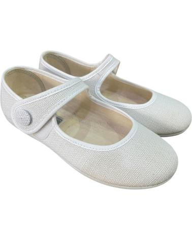 MERCEDITAS DE LINO CON BOTÓN ANDREA RUIZ 755-B BLANCO BLANCO