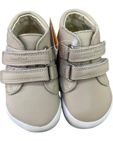 BLANDITOS BARFUSS-STIEFELETTE DUBLIN SAND KLETTVERSCHLUSS NARANJA