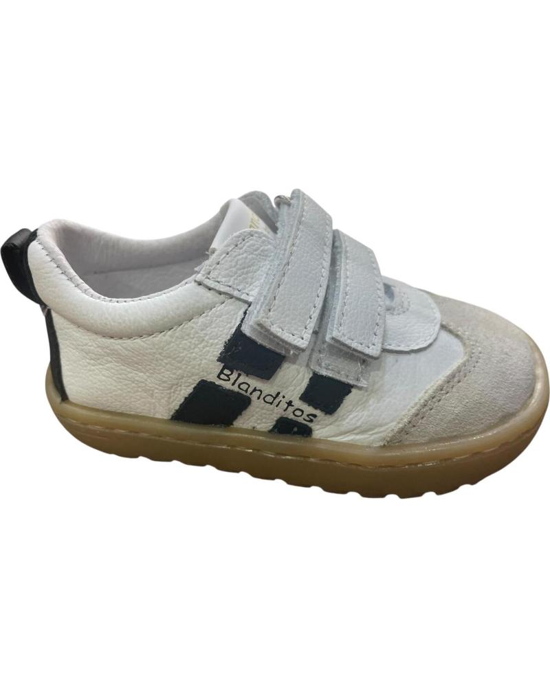 KINDER-SNEAKER BLANDITOS LISBOA BY CRIOS WEISS MIT KLETTVERSCHLUSS BLANCO