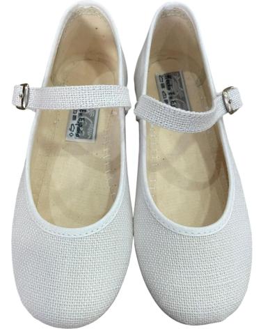 ANDREA RUIZ SAPATILHA DE LINHO COM FIVELA 790 BRANCA BLANCO