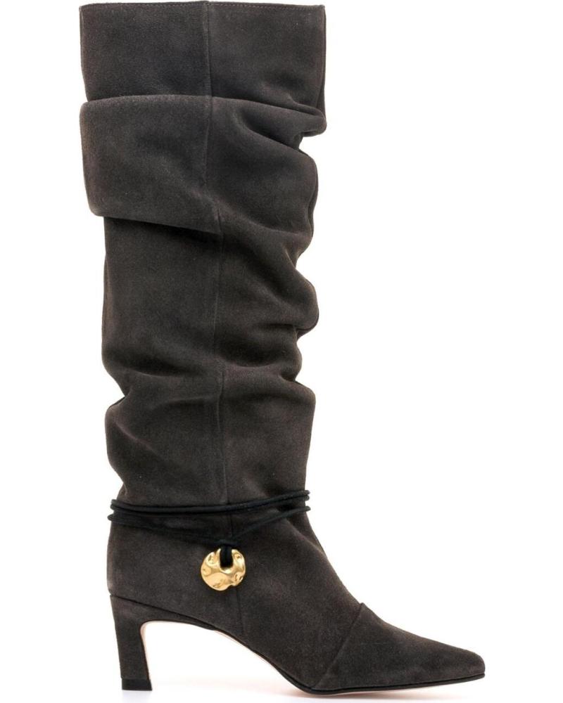 MTNG 55921 GREY HIGH-SHAFT BOOT WITH METALLIC DETAIL GRIS