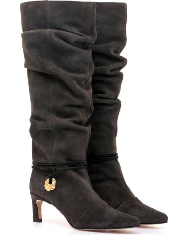 MTNG 55921 GREY HIGH-SHAFT BOOT WITH METALLIC DETAIL GRIS