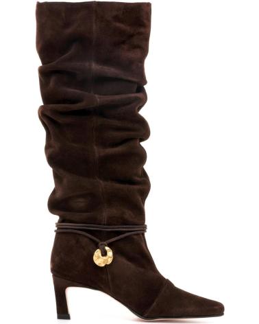 MTNG 55921 BROWN HIGH-SHAFT BOOT WITH METALLIC DETAIL MARRóN