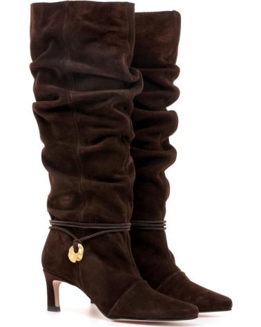 MTNG 55921 BROWN HIGH-SHAFT BOOT WITH METALLIC DETAIL MARRóN