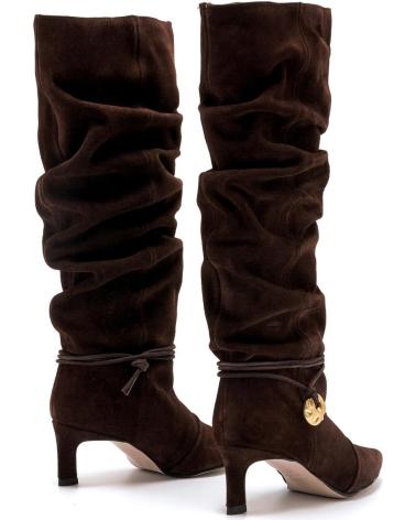MTNG 55921 BROWN HIGH-SHAFT BOOT WITH METALLIC DETAIL MARRóN